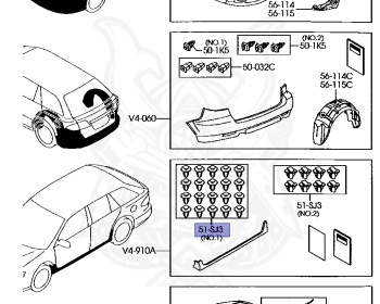 Mazda - Atenza Sport Wagon - GYEW - May-2002 - Right hand - LF-DE