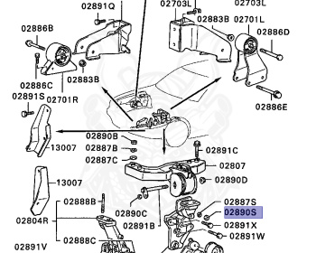 Mitsubishi - Lancer - C73A - 1988 - SRGM - 4G61