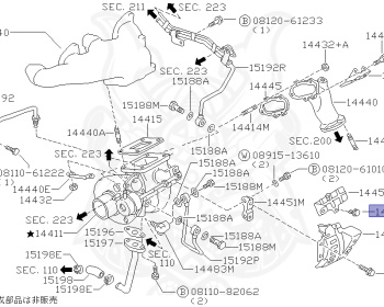 Nissan - 180SX - RS13 - 1989 - Type 2 - HATCH BACK(HB) - MANUAL TRANSMISSION(MT) - TWO WHEELS STEERING(2WS) - CA18DT