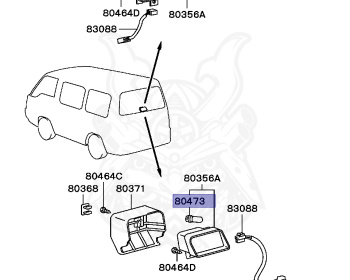 Mitsubishi - Delica Star Wagon - P15W - 1986 - HLNDT - 4D56