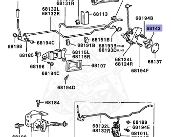 Mitsubishi - Chariot - D08W - 1986 - LBD - G63B
