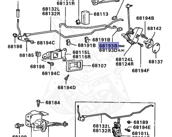 Mitsubishi - Chariot - D08W - 1986 - LBD - G63B