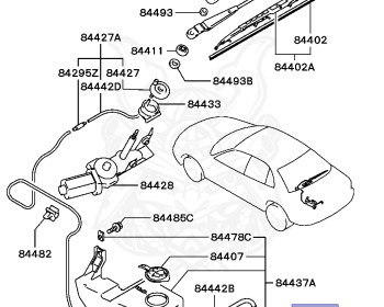 Mitsubishi - Galant - E84A - 1994 - SRGF1 - 6A12