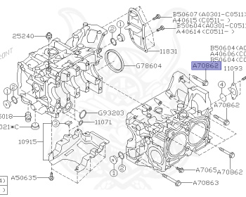 Subaru - Legacy Touring Wagon - BP5 - Jan-2004 - 20GT - Wagon - 4W - 5-speed automatic transmission - Right hand - EJ20