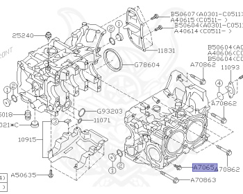 Subaru - Legacy Touring Wagon - BP5 - Jan-2005 - Dec-2006 - GTLTD - Wagon - 4W - 5-speed automatic transmission - Right hand - EJ20