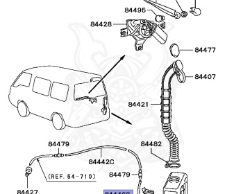 Mitsubishi - Delica Star Wagon - P24W - 1993 - SNXE - 4G64