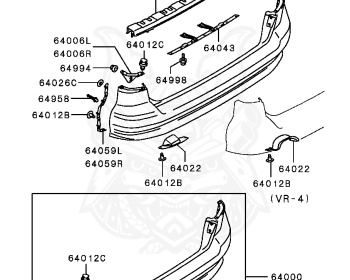 Mitsubishi - Legnum VR-4 - EC5W - 2002 - LNGF - 6A13