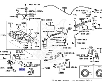 Toyota - Corolla - AE101 - 1991 - SE-G TYPE - 4-DOOR(SEDAN) - Manual - 4AFE