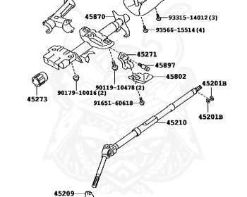 Toyota - Corolla - AE104 - 1995 - XE TYPE - 4-DOOR(SEDAN) - Automatic - 4AFE