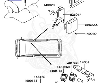 Mitsubishi - Delica Star Wagon - P35W - 1992 - HSNPT4 - 4D56
