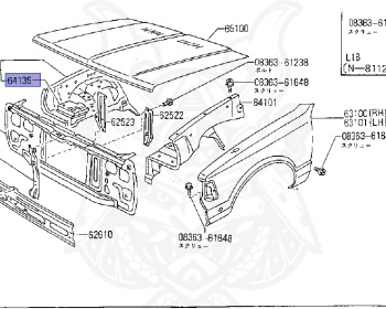 Nissan - Datsun - 720 - 1981 - DELUXE TYPE - DOUBLE CAB(WC) - 2 WHEEL DRIVE(2WD) - 4 SPEED T/M COLUMN SHIFT(R4) - SD22