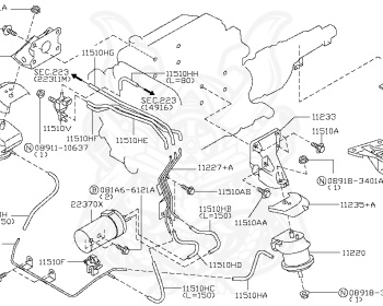 Nissan - Skyline - V35 - 2003 - 250GT - SEDAN(S) - 2 WHEEL DRIVE(2WD) - AUTOMATIC-FLOOR SHIFT(AT.F4) - VQ25DD