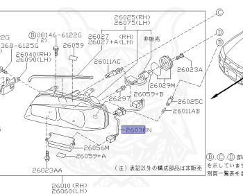 Nissan - Skyline - R34 25GT - ENR34 - 1998 - 25GT FOUR - 4 DOOR SEDAN(4S) - AUTOMATIC-FLOOR SHIFT(AT.F4) - Hi-cast 4-link (IRS.4WD) - RB25DE