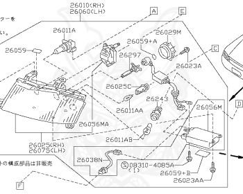 Nissan - Cedric/Gloria - Y34 - 2000 - 200F - HARDTOP(K) - 2 WHEEL DRIVE(2WD) - AUTOMATIC-FLOOR SHIFT(AT.F4) - VQ20DE