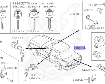 Nissan - Skyline GT-R - BNR34 - 1999 - GT-R V spec - 2 door hard top (2K) - MANUAL MISSION 6-SPEED(MT.F6) - Hi-Cas 4-Link (HI.4WD) - RB26DETT