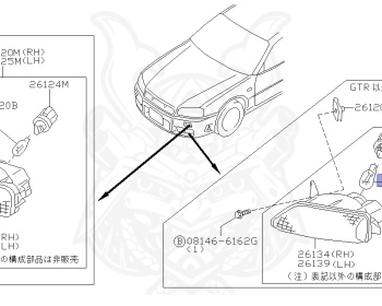 Nissan - Skyline - R34 25GTT - ER34 - 2000 - 25GT TURBO - 4 DOOR SEDAN(4S) - AUTOMATIC-FLOOR SHIFT(AT.F4) - Hi-Cas 2-Link (HI.2WD) - RB25DET