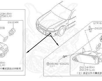 Nissan - Skyline - R34 25GTT - ER34 - 2000 - 25GT TURBO - 4 DOOR SEDAN(4S) - AUTOMATIC-FLOOR SHIFT(AT.F4) - Hi-Cas 2-Link (HI.2WD) - RB25DET