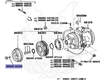 Toyota - Gaia - SXM10G - 1998 - 3SFE