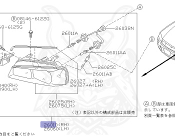 Nissan - Skyline - R34 25GT - ENR34 - 1998 - 25GT - 2 door hard top (2K) - AUTOMATIC-FLOOR SHIFT(AT.F4) - High cast, 2-link (IRS.2WD) - RB25DE