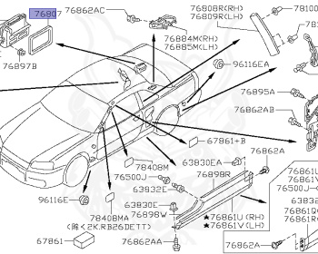 Nissan - Skyline - R34 25GT - ENR34 - 2000 - GT-V - 2 door hard top (2K) - MANUAL TRANS 5-SPEED(MT.F5) - Hi-Cas 2-Link (HI.2WD) - RB25DE