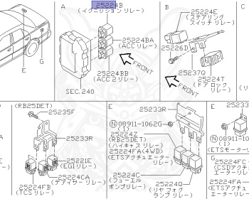 Nissan - Skyline - R34 25GT - ENR34 - 1999 - 25GT - 4 DOOR SEDAN(4S) - AUTOMATIC-FLOOR SHIFT(AT.F4) - High cast, 2-link (IRS.2WD) - RB25DE
