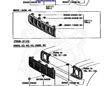 Toyota - Hilux - LN46 - 1981 - DLX TYPE - Manual - L