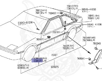 Genuine Silvia S12 Exterior OEM parts supplied from Japan - Nengun