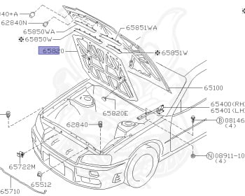 Nissan - Skyline - R34 25GT - ENR34 - 1999 - 25GT - 2 door hard top (2K) - MANUAL TRANS 5-SPEED(MT.F5) - High cast, 2-link (IRS.2WD) - RB25DE