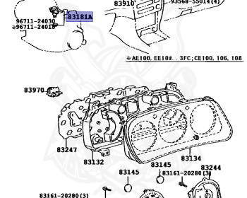Toyota - Sprinter - EE107V - 1992 - XL TYPE - VAN - Manual - 3E