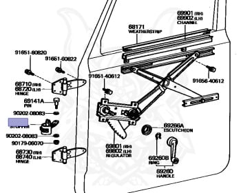 Genuine Land Cruiser BJ42 Exterior OEM parts supplied from Japan
