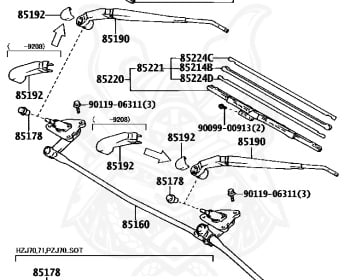 Toyota - Land Cruiser - HZJ75 - 1992 - STANDARD TYPE - CHASSIS FOR FIRE ENGINE - Manual - 1HZ