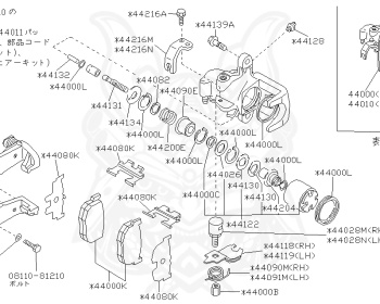 Genuine Fairlady Z Z31 Brakes OEM parts supplied from Japan