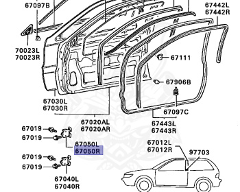Mitsubishi - Mirage - C53A - 1987 - MNGF2 - 4G61