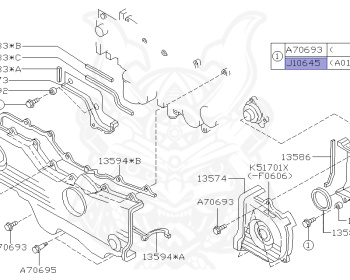 Subaru - Impreza - GD9 - Jan-2000 - Dec-2002 - NA - Sedan - 4W - 5-speed manual transmission - Right hand - 204