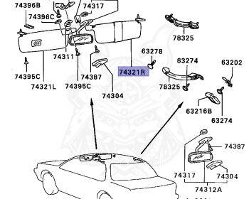 Mitsubishi - Lancer - C62A - 1990 - SNHE2 - 4G15