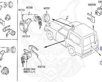 Nissan - Safari - 160 - 1983 - DELUXE TYPE - HARDTOP(K) - 4 SPEED A/T(F4) - SD33