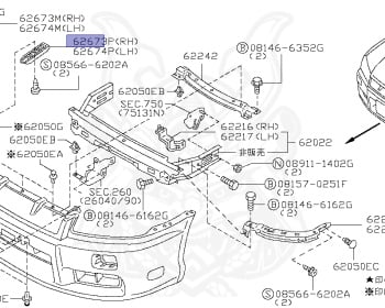 Nissan - Skyline - R34 25GT - ENR34 - 1998 - 25GT FOUR - 4 DOOR SEDAN(4S) - AUTOMATIC-FLOOR SHIFT(AT.F4) - Hi-cast 4-link (IRS.4WD) - RB25DE