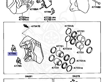 Genuine Celica GT-Four ST205 Brakes OEM parts supplied from