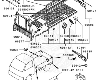 Mitsubishi - Minicab Truck - U42T - 1997 - HKDE - 3G83