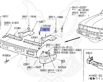 Nissan - Datsun - 720 - 1979 - DELUXE TYPE - CONVERTIBLE(CV) - 2 WHEEL DRIVE(2WD) - 4 SPEED T/M COLUMN SHIFT(R4) - J16S