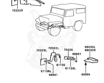 Mitsubishi - Jeep - J53 - 1991 - FT - 4DR6