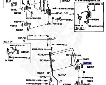 Genuine Land Cruiser KZJ71W Exterior OEM parts supplied from Japan