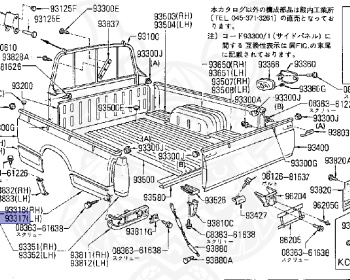 Nissan - Datsun - 720 - 1979 - GL TYPE - KING CAB(KC) - 2 WHEEL DRIVE(2WD) - 4 SPEED T/M COLUMN SHIFT(R4) - J16S