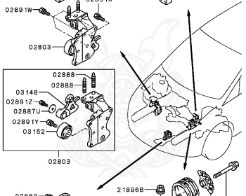 Mitsubishi - Grandis - NA4W - 2003 - LRGYZ1 - 4G69