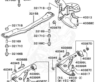 Mitsubishi - Mirage - CJ1A - 1995 - MRUE4 - 4G13