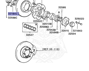 Mitsubishi - Pajero - L044G - 1987 - NFS - 4D56