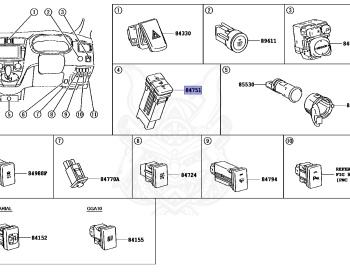 Toyota - Mark X - ANA10 - 2009 - AERIAL TYPE - 2AZFE