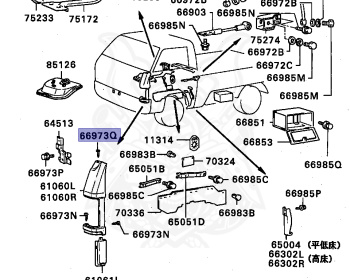 Mitsubishi - Delica Truck - L069P - 1986 - MND - 4D56