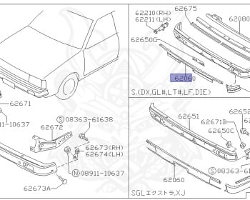 Nissan - Sunny - B11 - 1981 - CT - SEDAN(S) - 4 SPEED A/T(F4) - E13S