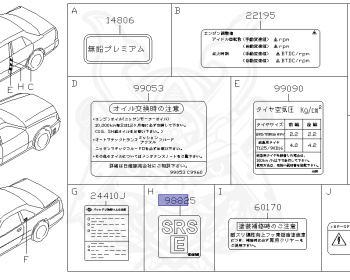 Nissan - Skyline - R34 25GT - ENR34 - 2000 - 25GT - 4 DOOR SEDAN(4S) - AUTOMATIC-FLOOR SHIFT(AT.F4) - High cast, 2-link (IRS.2WD) - RB25DE